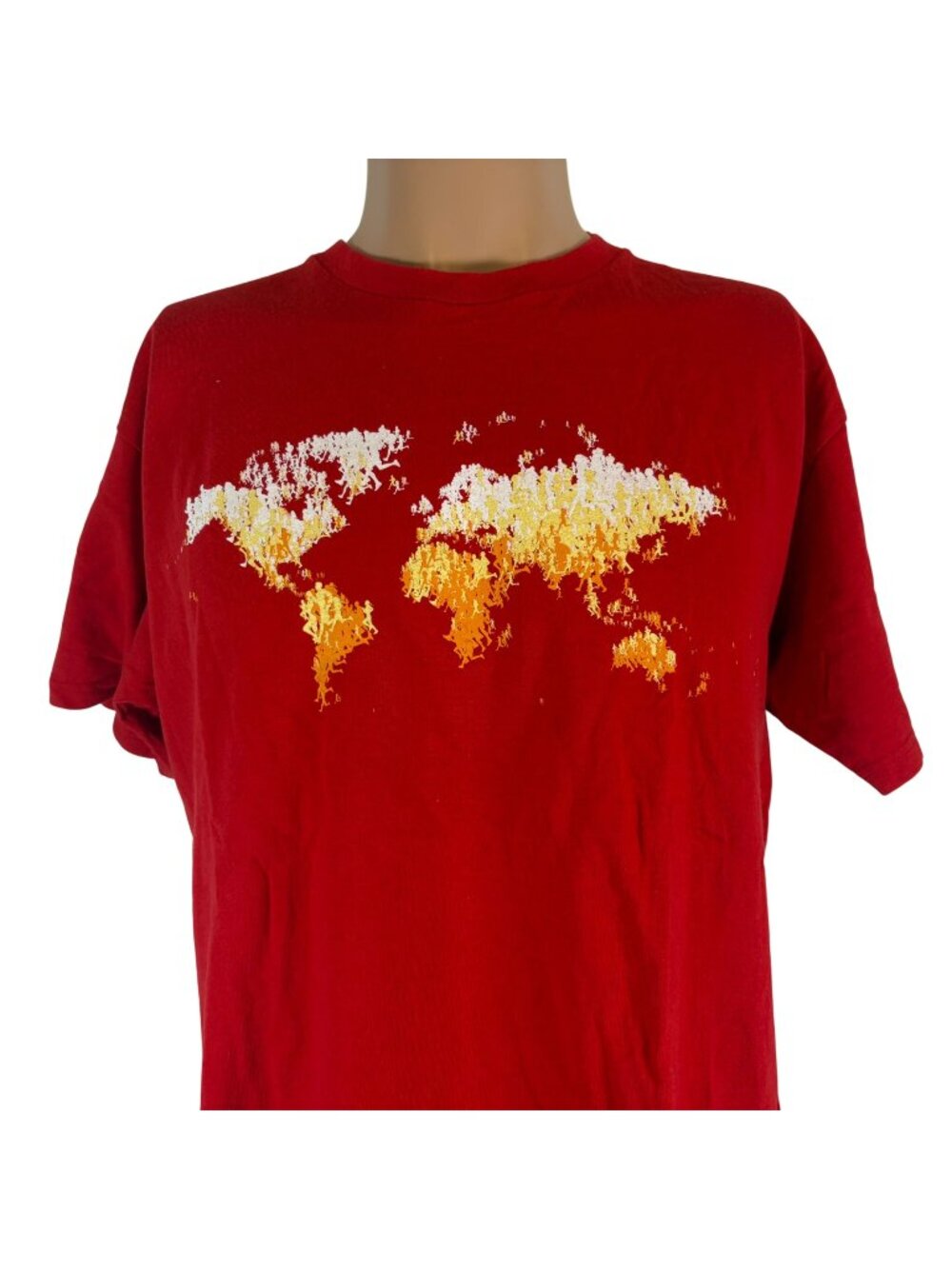 Vintage Nike T Shirt Mens Size S Red The Human Race Running Event Y2K